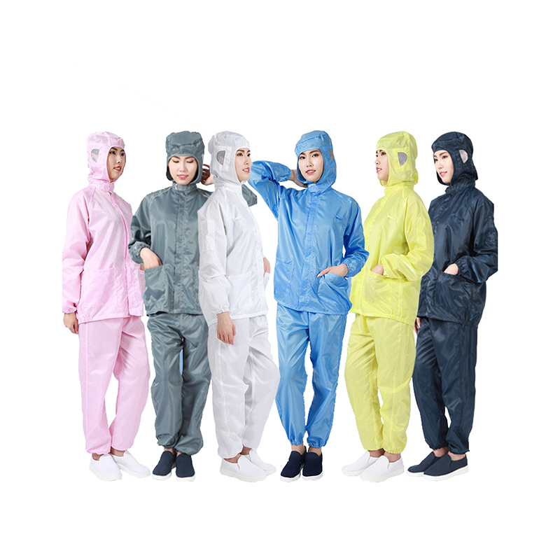 Jacheta ESD cu capac și pantaloni ESD